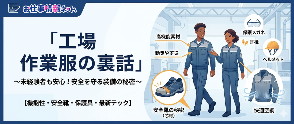 工場　作業服の裏話　実はすごい作業服
