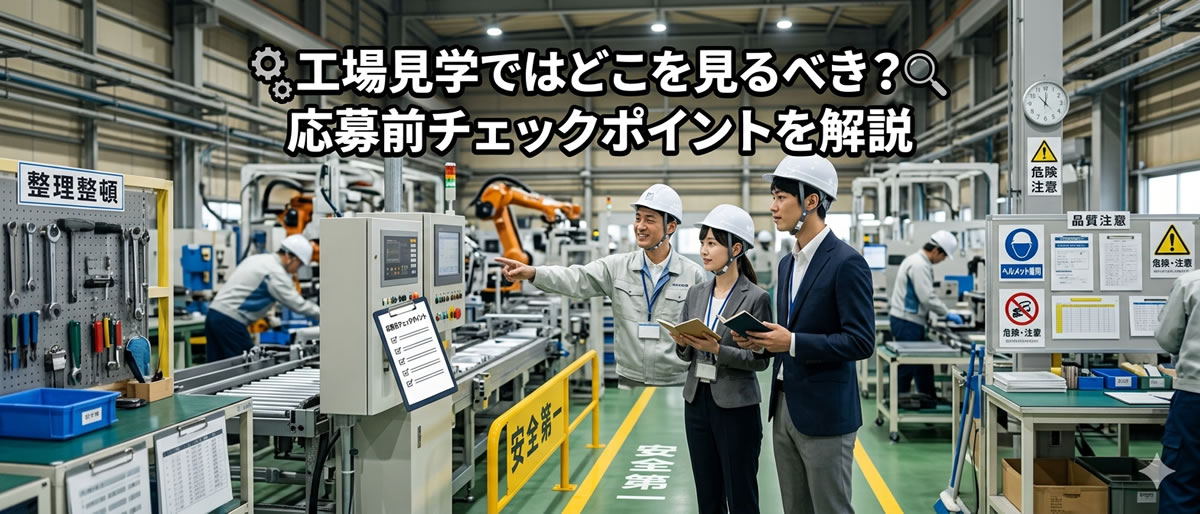 工場見学ではどこを見るべき？応募前チェックポイントを解説