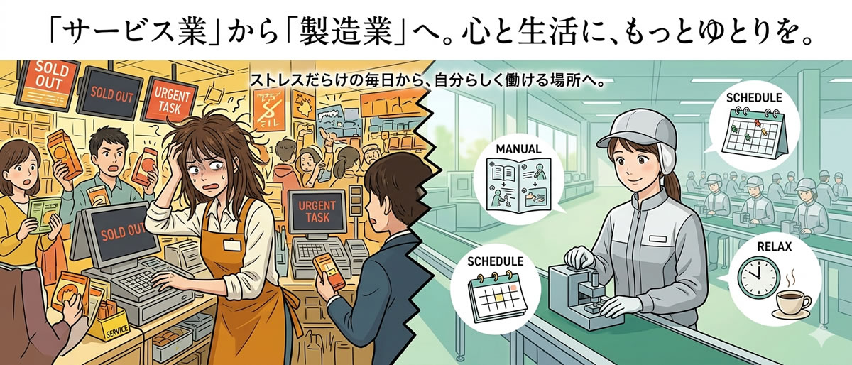 「やることが多すぎて、もう限界&hellip;」なサービス業のあなたへ。実は『製造業』が最高の癒やしスポットかもしれない話