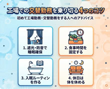 工場での交替勤務を乗り切る４つのコツ