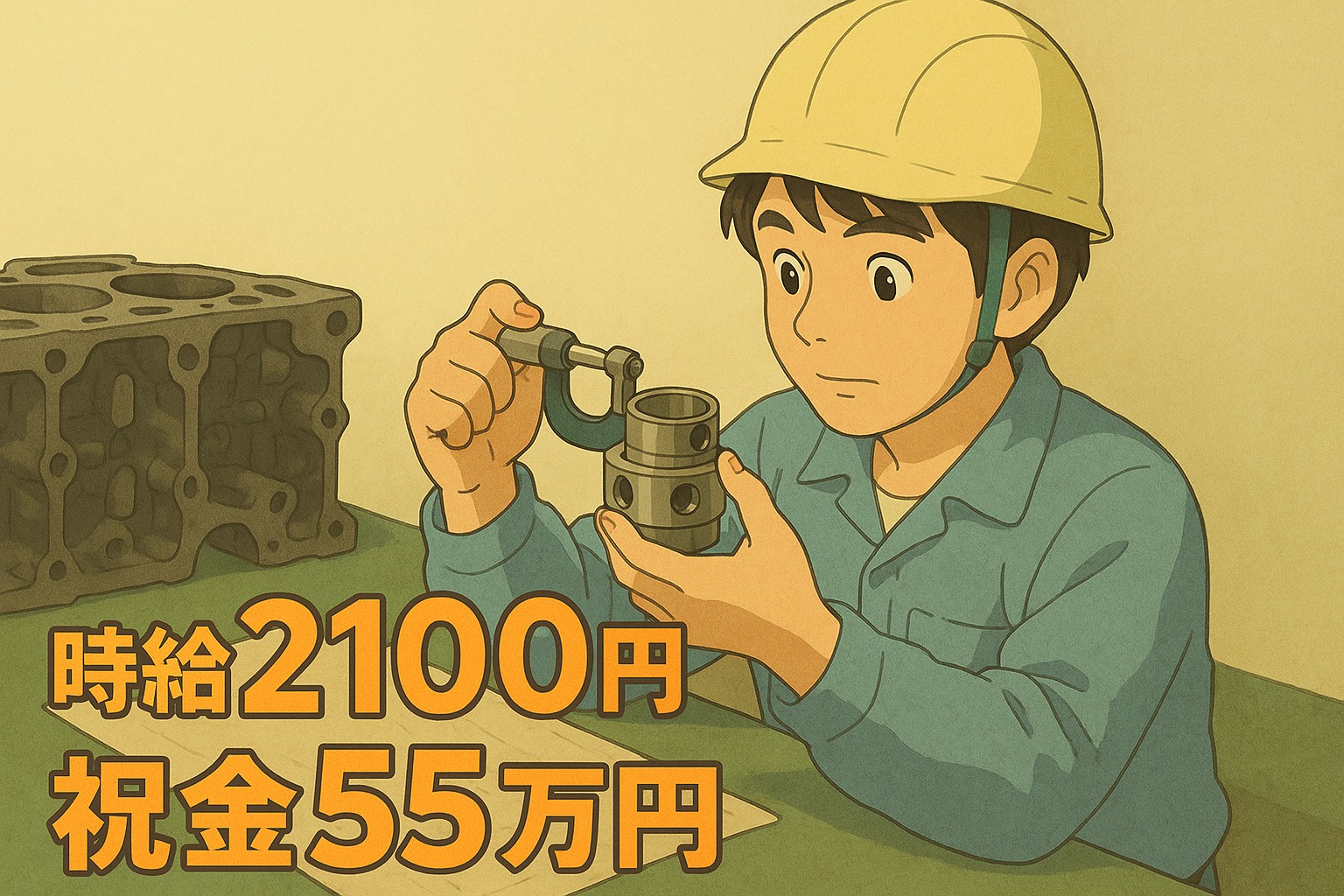 12／22入社【機械オペレーター・検査業務】
