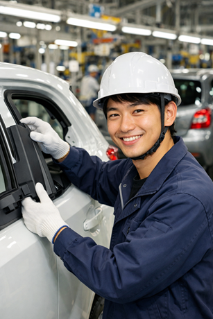 【京都】未経験可　自動車の組立業務<br />
1ルーム寮完備　駅チカで便利な快適生活！