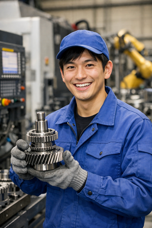 1R寮／光熱費無料！備品付！駅チカ便利！トランスミッションの機械加工、検査