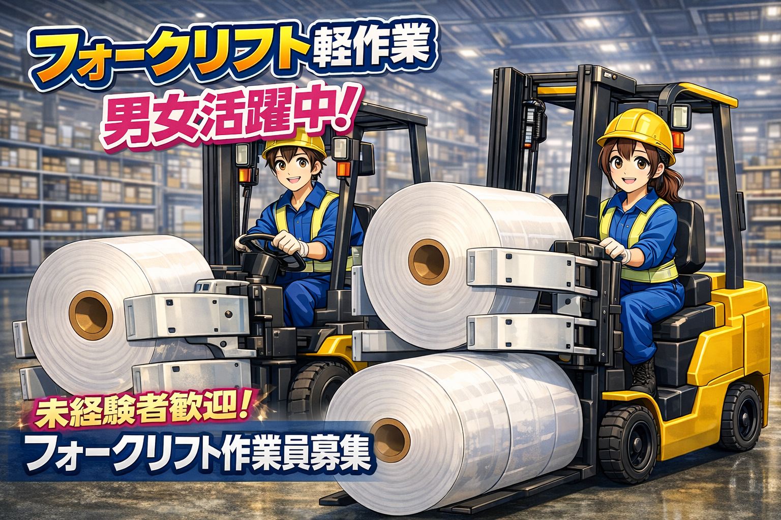 フォーク作業スタッフ幅広い年代で活躍中