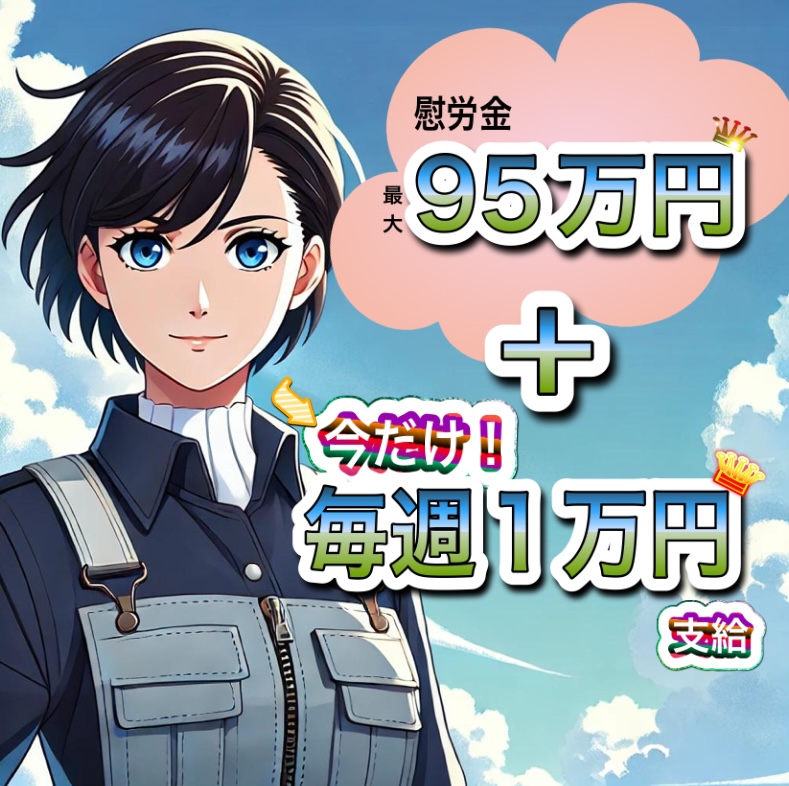 寮費無料！入社支度金毎週1万円支給！
さらに特典、最大95万円！　製造未経験でもOK