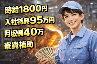 【時給1850円】＋【交通費あり】＋【祝い金】
自動車のエンジンの製造