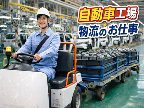 【京都】未経験可　自動車パーツの物流工程<br />
1ルーム寮完備　駅チカで便利な快適生活！