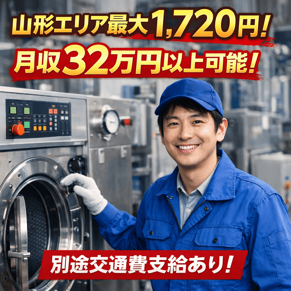★高時給1720円で寮費無料★未経験から活躍できる機械オペレーターのお仕事