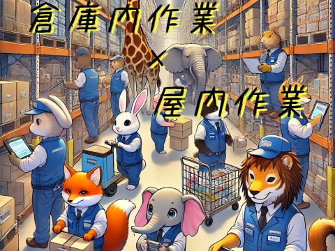 空調完備の倉庫作業。軽量商品のピッキング日曜固定休の軽作業