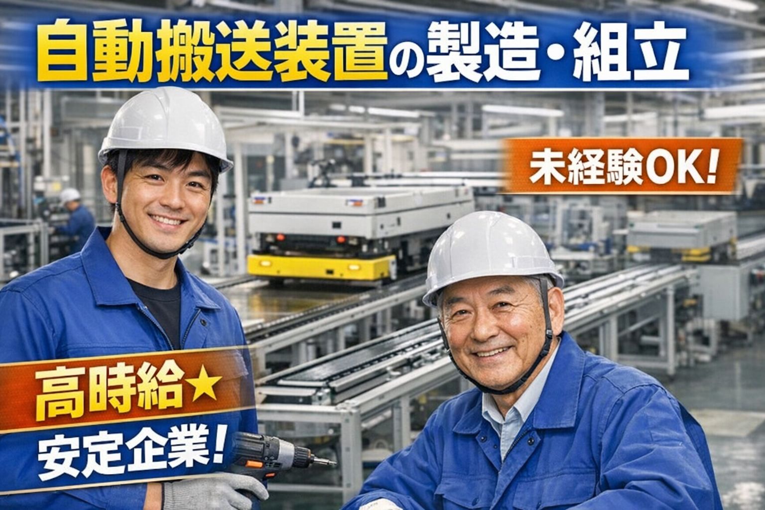 工場　未経験可　自動搬送装置の製造業務