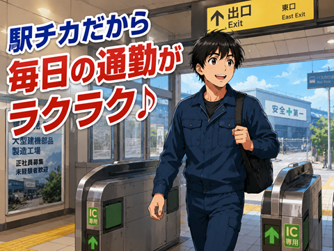 駅チカ！マイカー通勤OK！残業少なめ！
未経験者大歓迎　フィルム印刷工場のお仕事