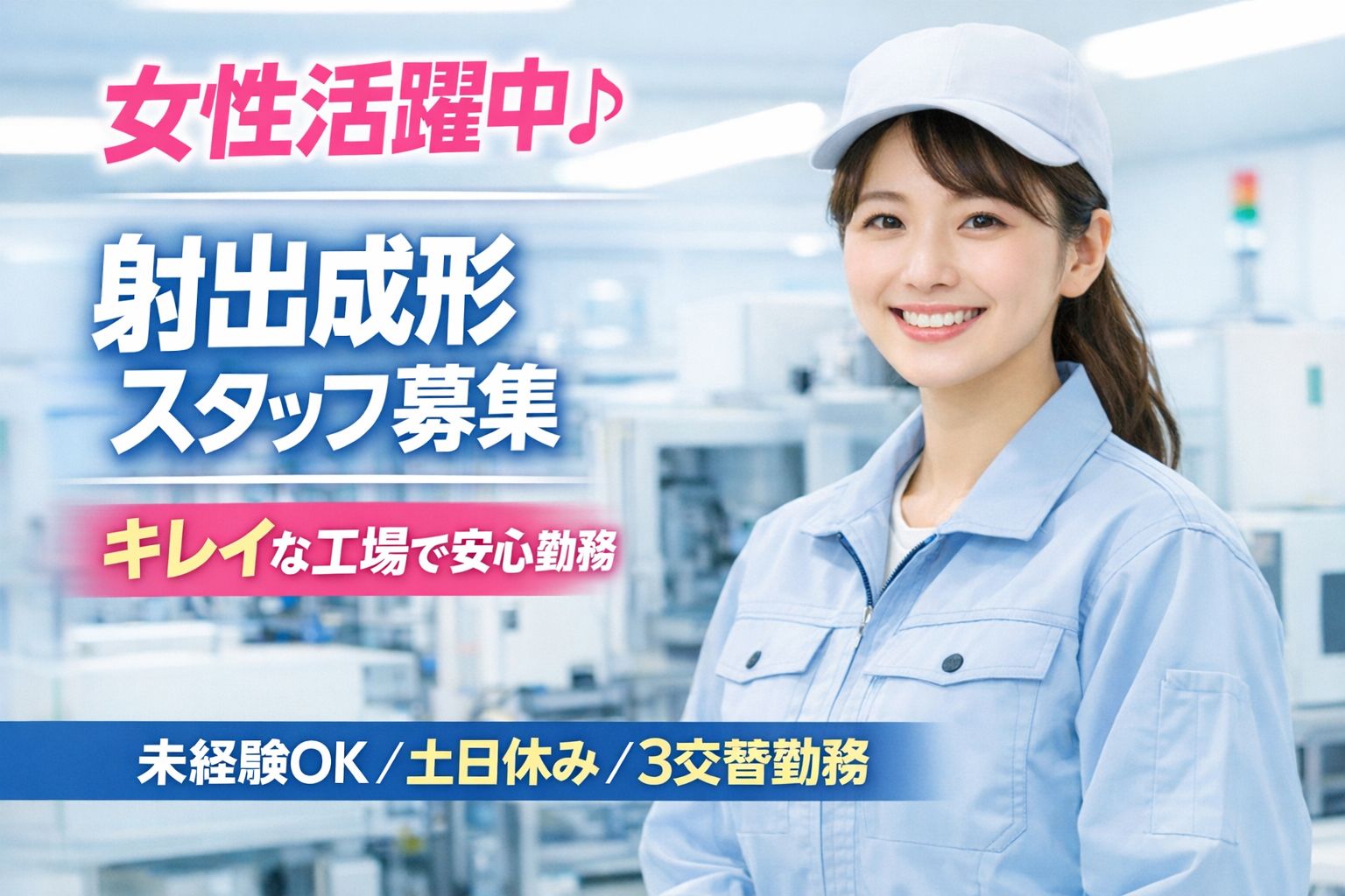 働きやすさ抜群！空調完備のゴム製造スタッフ