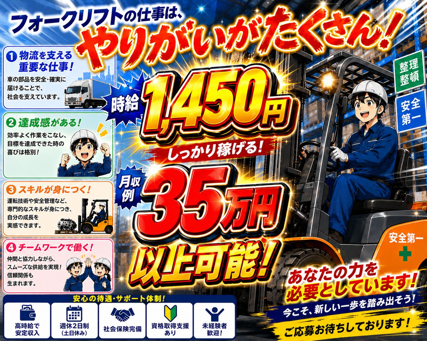 入社前に工場見学が出来る!!今人気の物流作業!!