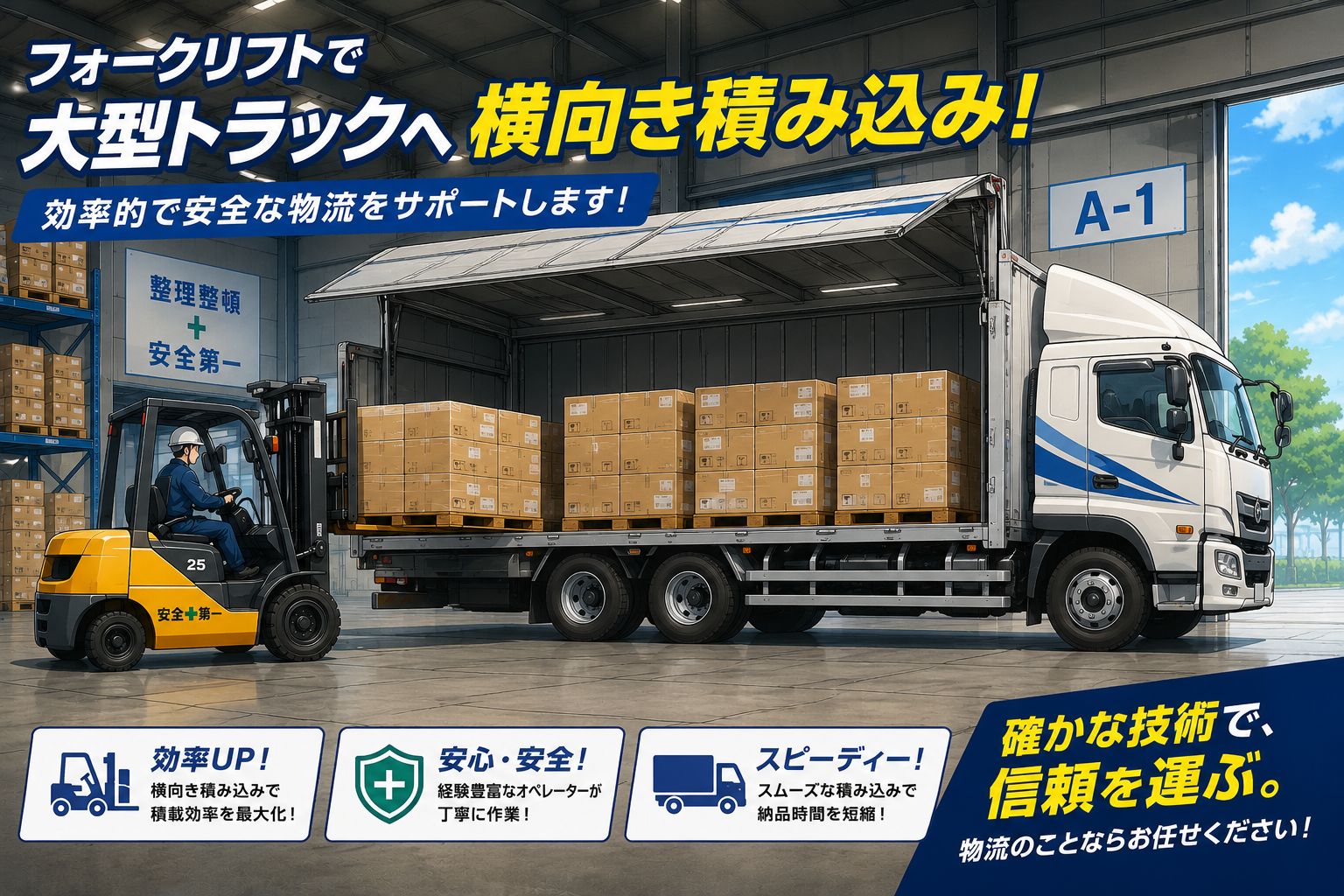 入社前に工場見学が出来る!!
今人気の物流作業!!