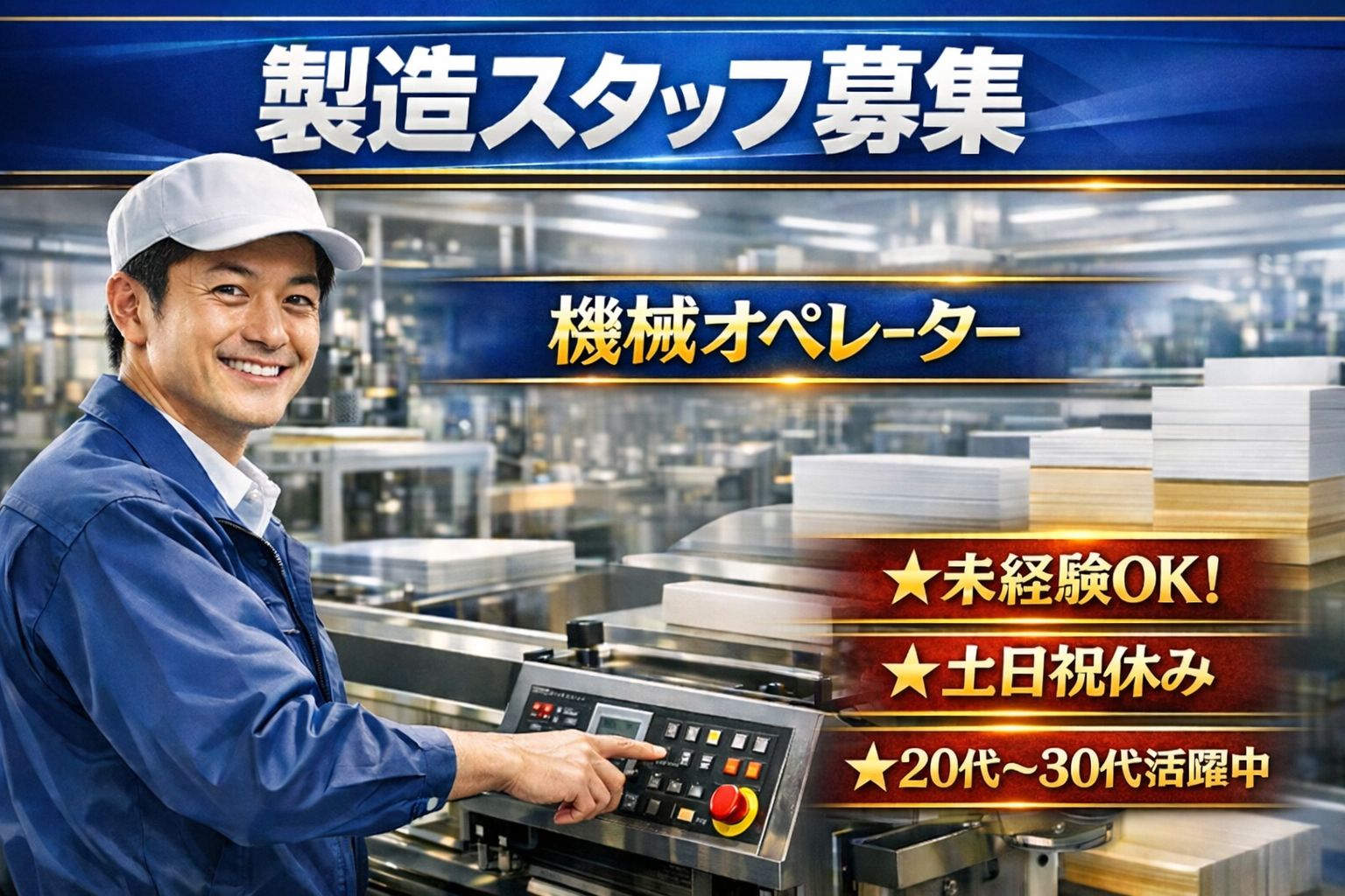 工場　未経験OK機械オペレーター
