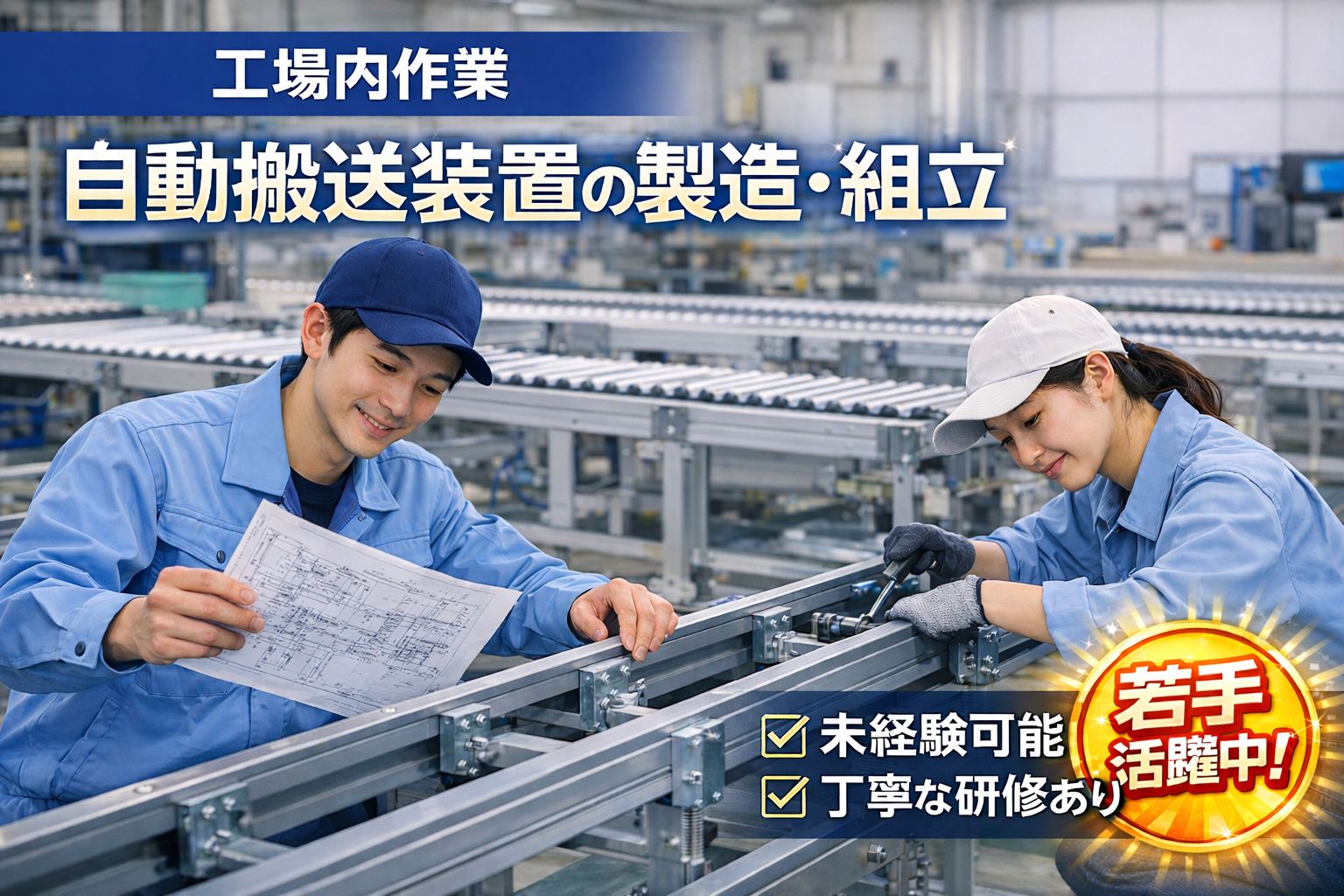 工場 自動搬送装置の製造業務