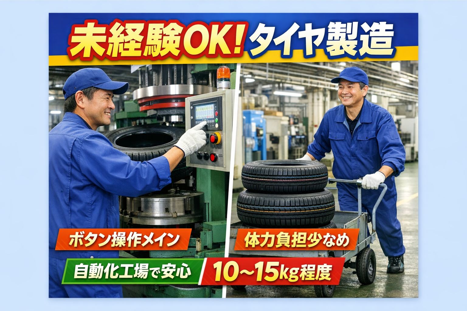 タイヤ製造オペレーター／物流