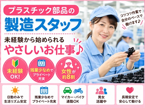 自動車部品の検査、梱包