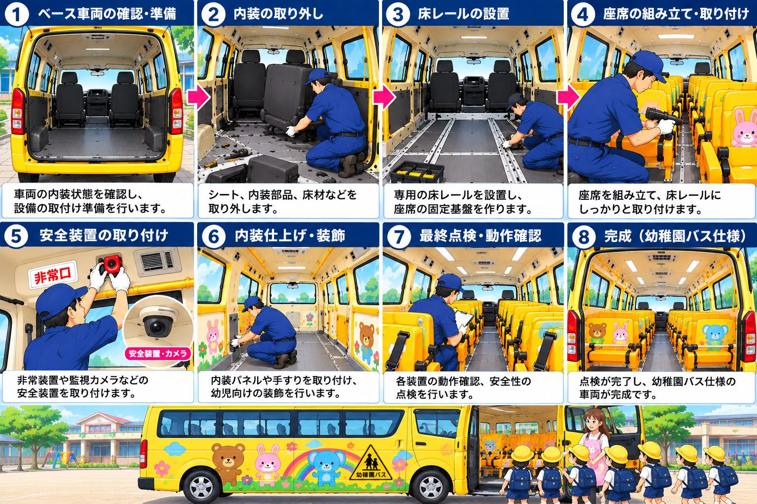 車のビフォーアフター作業