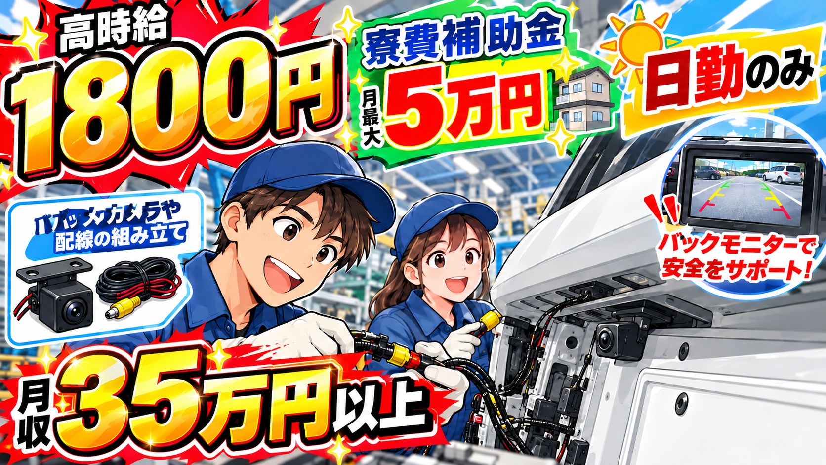 【激レア求人!!】高級車、特殊車両のカスタム職人!!20代～40代活躍中!!